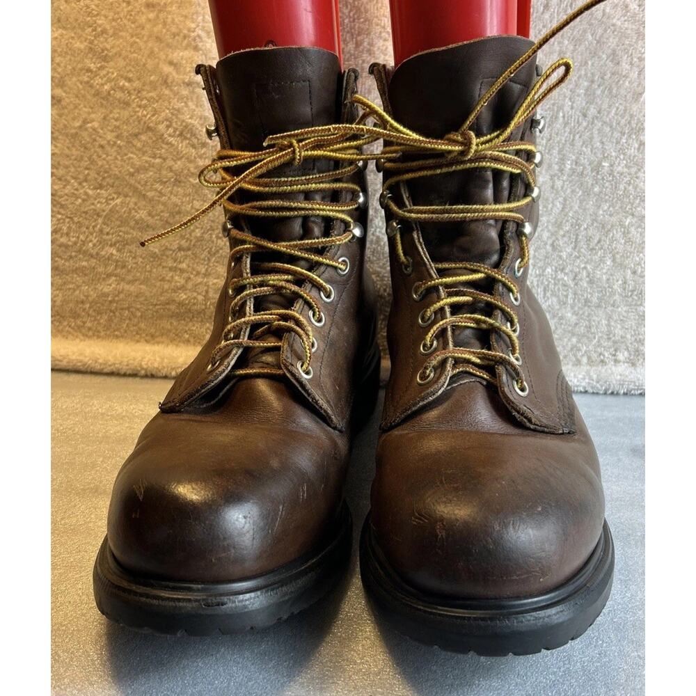 Red Wing Super Sole 2233 Steel Toe Boots Size 11.5 D Brown USA Made